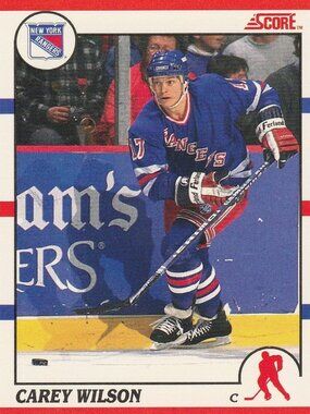 Carey Wilson - 1990 Score NHL Hockey Card